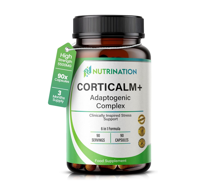 NutriNation Corticalm+ Adaptogenic Complex 5500mg – 90 Capsules