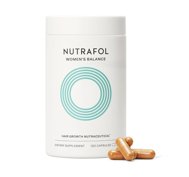 Nutrafol Women's Balance Hair Growth Nutraceutical Supplement – 120 Capsules