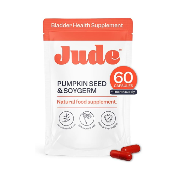 Jude Pumpkin Seed and Soygerm Bladder Health Supplement 60 Vegan Capsules