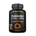 SportSupplies Organic Turmeric Curcumin Ginger with Black Pepper 1380mg 120 Vegan Capsules