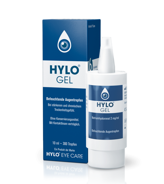 Hylo Gel Eye Drops 10ml – Intensive Dry Eye Relief Lubricating Drops